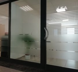 Pellicole decorative sabbiate per la privacy